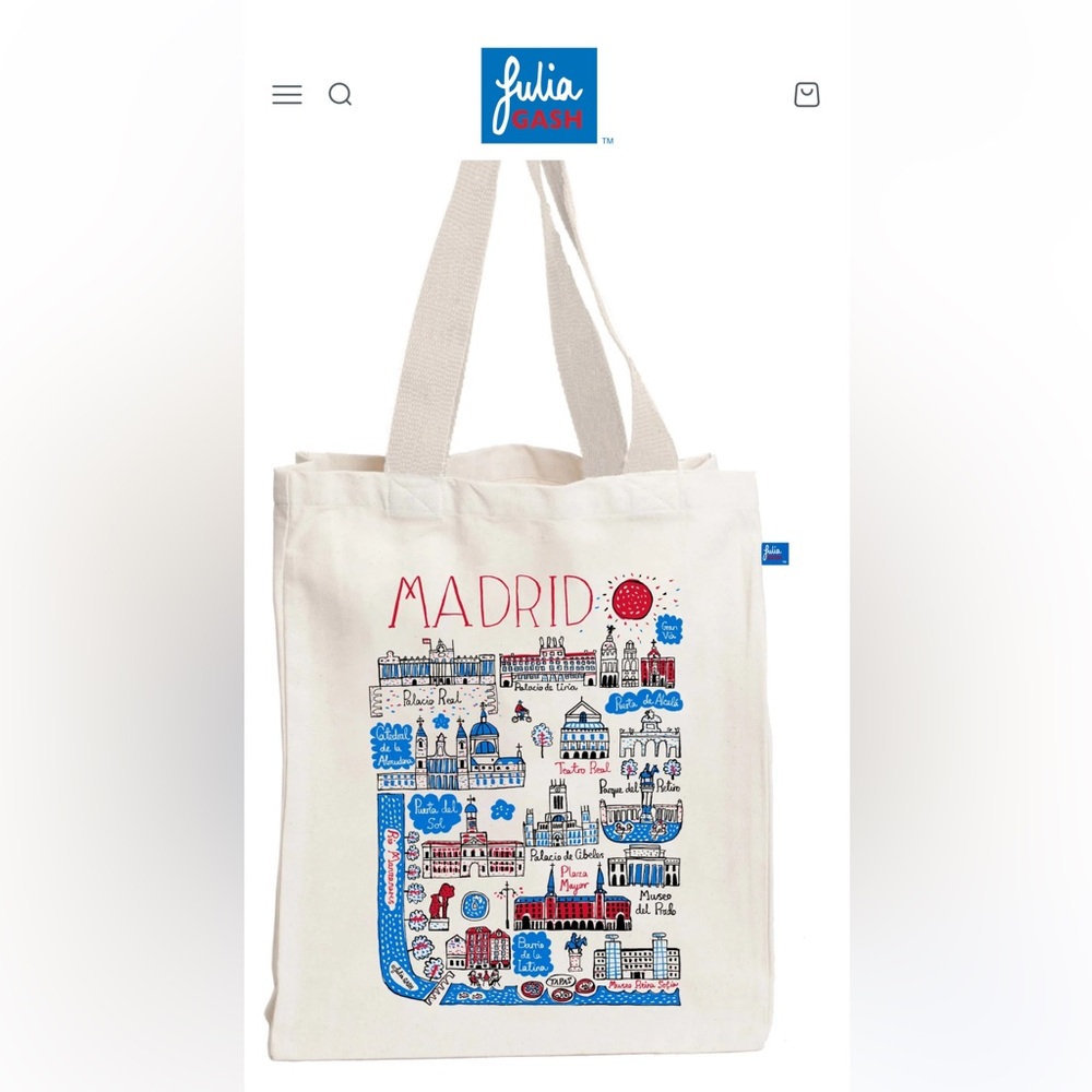 Madrid Graphic Tote Bag